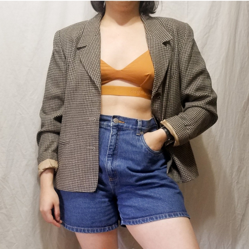 Vintage houndstooth blazer